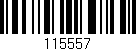 Código de barras (EAN, GTIN, SKU, ISBN): '115557'