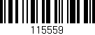 Código de barras (EAN, GTIN, SKU, ISBN): '115559'
