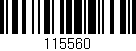 Código de barras (EAN, GTIN, SKU, ISBN): '115560'