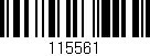 Código de barras (EAN, GTIN, SKU, ISBN): '115561'