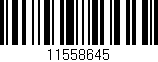 Código de barras (EAN, GTIN, SKU, ISBN): '11558645'