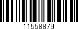 Código de barras (EAN, GTIN, SKU, ISBN): '11558879'