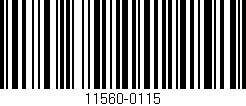 Código de barras (EAN, GTIN, SKU, ISBN): '11560-0115'