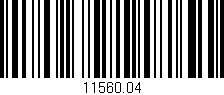 Código de barras (EAN, GTIN, SKU, ISBN): '11560.04'
