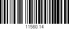 Código de barras (EAN, GTIN, SKU, ISBN): '11560.14'