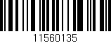 Código de barras (EAN, GTIN, SKU, ISBN): '11560135'