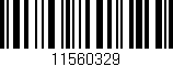 Código de barras (EAN, GTIN, SKU, ISBN): '11560329'