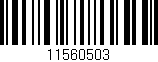 Código de barras (EAN, GTIN, SKU, ISBN): '11560503'