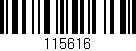 Código de barras (EAN, GTIN, SKU, ISBN): '115616'