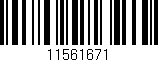 Código de barras (EAN, GTIN, SKU, ISBN): '11561671'