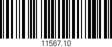 Código de barras (EAN, GTIN, SKU, ISBN): '11567.10'