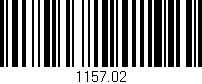 Código de barras (EAN, GTIN, SKU, ISBN): '1157.02'