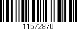 Código de barras (EAN, GTIN, SKU, ISBN): '11572870'