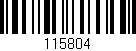 Código de barras (EAN, GTIN, SKU, ISBN): '115804'