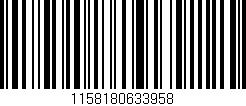 Código de barras (EAN, GTIN, SKU, ISBN): '1158180633958'