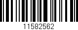 Código de barras (EAN, GTIN, SKU, ISBN): '11582562'