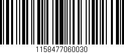 Código de barras (EAN, GTIN, SKU, ISBN): '1158477060030'