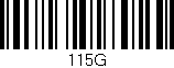 Código de barras (EAN, GTIN, SKU, ISBN): '115G'