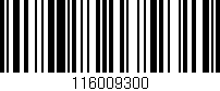 Código de barras (EAN, GTIN, SKU, ISBN): '116009300'