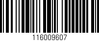 Código de barras (EAN, GTIN, SKU, ISBN): '116009607'