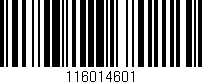 Código de barras (EAN, GTIN, SKU, ISBN): '116014601'