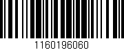 Código de barras (EAN, GTIN, SKU, ISBN): '1160196060'