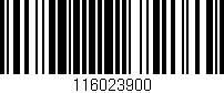 Código de barras (EAN, GTIN, SKU, ISBN): '116023900'
