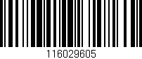 Código de barras (EAN, GTIN, SKU, ISBN): '116029605'
