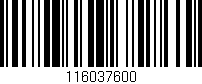 Código de barras (EAN, GTIN, SKU, ISBN): '116037600'