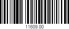 Código de barras (EAN, GTIN, SKU, ISBN): '11609.00'