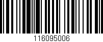 Código de barras (EAN, GTIN, SKU, ISBN): '116095006'