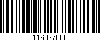 Código de barras (EAN, GTIN, SKU, ISBN): '116097000'