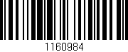 Código de barras (EAN, GTIN, SKU, ISBN): '1160984'