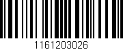 Código de barras (EAN, GTIN, SKU, ISBN): '1161203026'