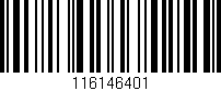 Código de barras (EAN, GTIN, SKU, ISBN): '116146401'