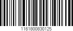 Código de barras (EAN, GTIN, SKU, ISBN): '1161800830125'