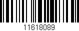 Código de barras (EAN, GTIN, SKU, ISBN): '11618089'