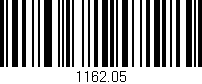 Código de barras (EAN, GTIN, SKU, ISBN): '1162.05'