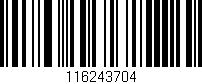 Código de barras (EAN, GTIN, SKU, ISBN): '116243704'