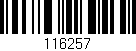 Código de barras (EAN, GTIN, SKU, ISBN): '116257'