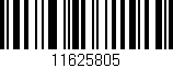 Código de barras (EAN, GTIN, SKU, ISBN): '11625805'