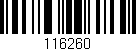 Código de barras (EAN, GTIN, SKU, ISBN): '116260'