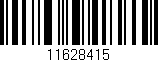 Código de barras (EAN, GTIN, SKU, ISBN): '11628415'