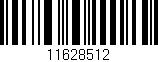 Código de barras (EAN, GTIN, SKU, ISBN): '11628512'