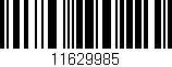 Código de barras (EAN, GTIN, SKU, ISBN): '11629985'