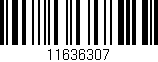 Código de barras (EAN, GTIN, SKU, ISBN): '11636307'