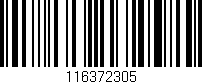 Código de barras (EAN, GTIN, SKU, ISBN): '116372305'