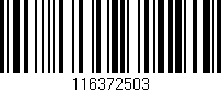 Código de barras (EAN, GTIN, SKU, ISBN): '116372503'