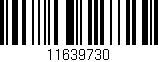 Código de barras (EAN, GTIN, SKU, ISBN): '11639730'