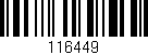 Código de barras (EAN, GTIN, SKU, ISBN): '116449'